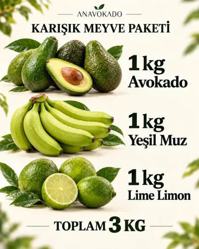 avokado limon muz